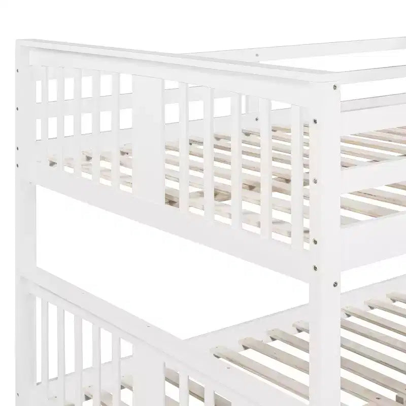 Lit superposé en bois double sur double moderne – Convertible en 2 lits séparés