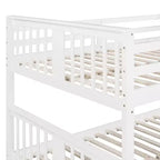Lit superposé en bois double sur double moderne – Convertible en 2 lits séparés