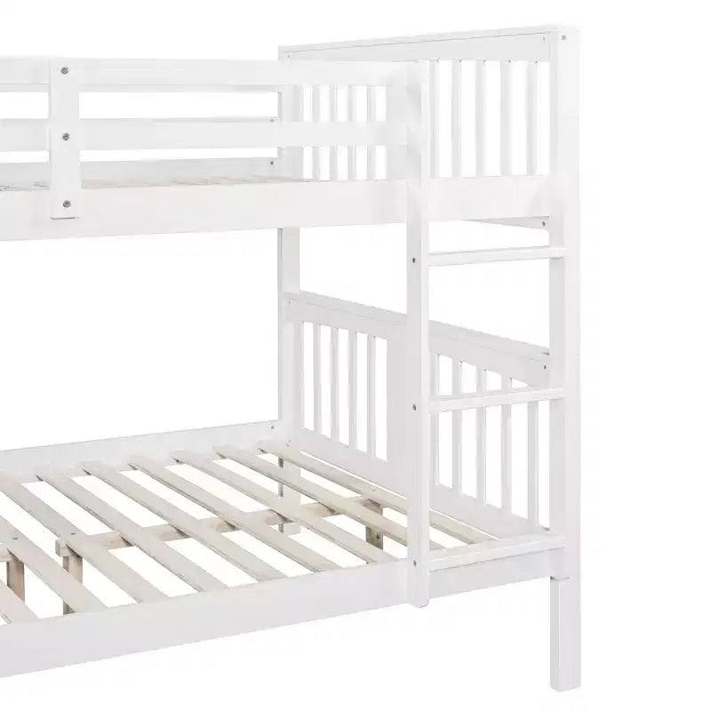 Lit superposé en bois double sur double moderne – Convertible en 2 lits séparés