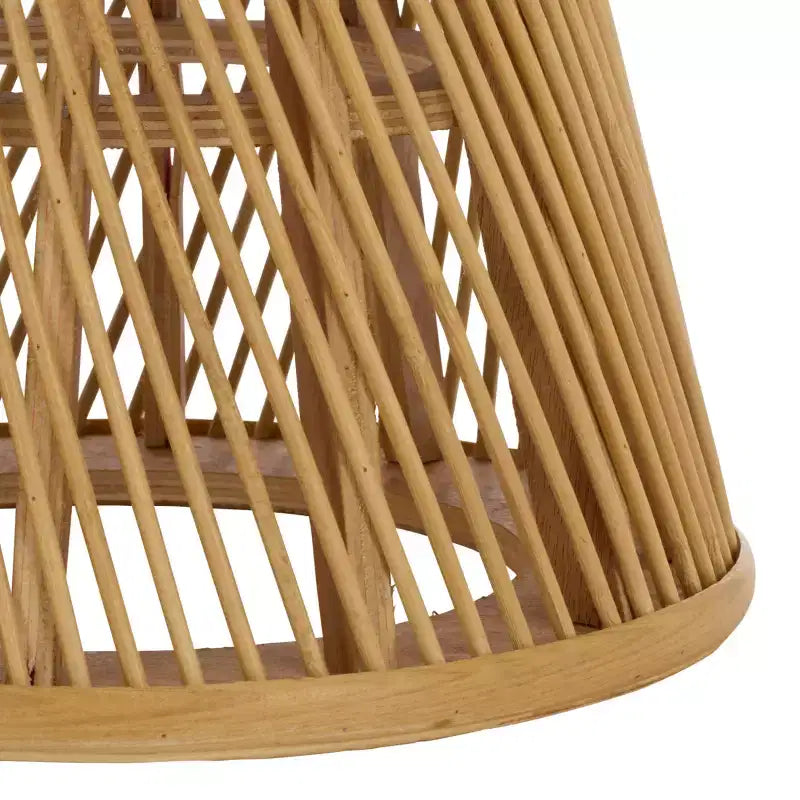 Table d'appoint en bois et marbre – Fini naturel