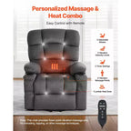 Fauteuil Inclinable Releveur Électrique – Fauteuil Releveur Électrique Grande Taille à Deux Moteurs