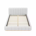 Cadre de lit plateforme Queen/King – Design bas rembourré en Boucle