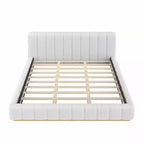 Cadre de lit plateforme Queen/King – Design bas rembourré en Boucle