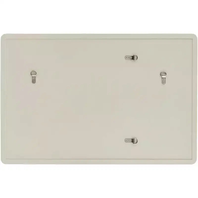 Miroir mural rectangulaire pour coiffeuse – Verre biseauté moderne, cadre doré beige mat