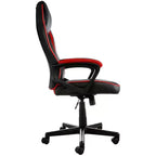 Fauteuil de bureau à dossier haut réglable en similicuir avec maille et tissu