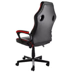 Fauteuil de bureau à dossier haut réglable en similicuir avec maille et tissu