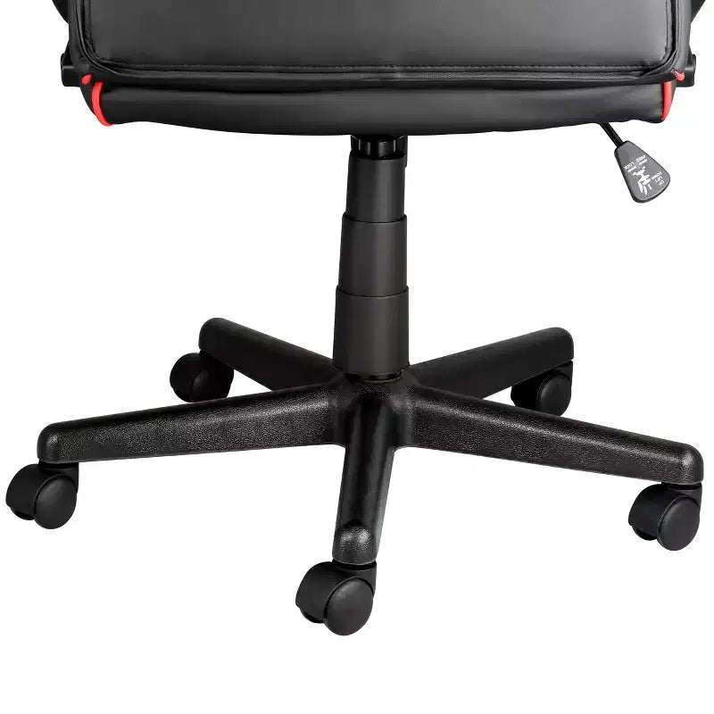 Fauteuil de bureau à dossier haut réglable en similicuir avec maille et tissu