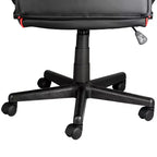 Fauteuil de bureau à dossier haut réglable en similicuir avec maille et tissu