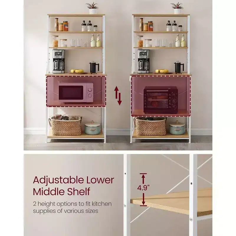 Étagère de Boulanger - Support de Four à Micro-ondes – Étagère Haute de Rangement de Cuisine