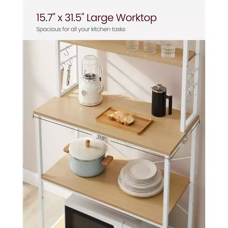 Étagère de Boulanger - Support de Four à Micro-ondes – Étagère Haute de Rangement de Cuisine