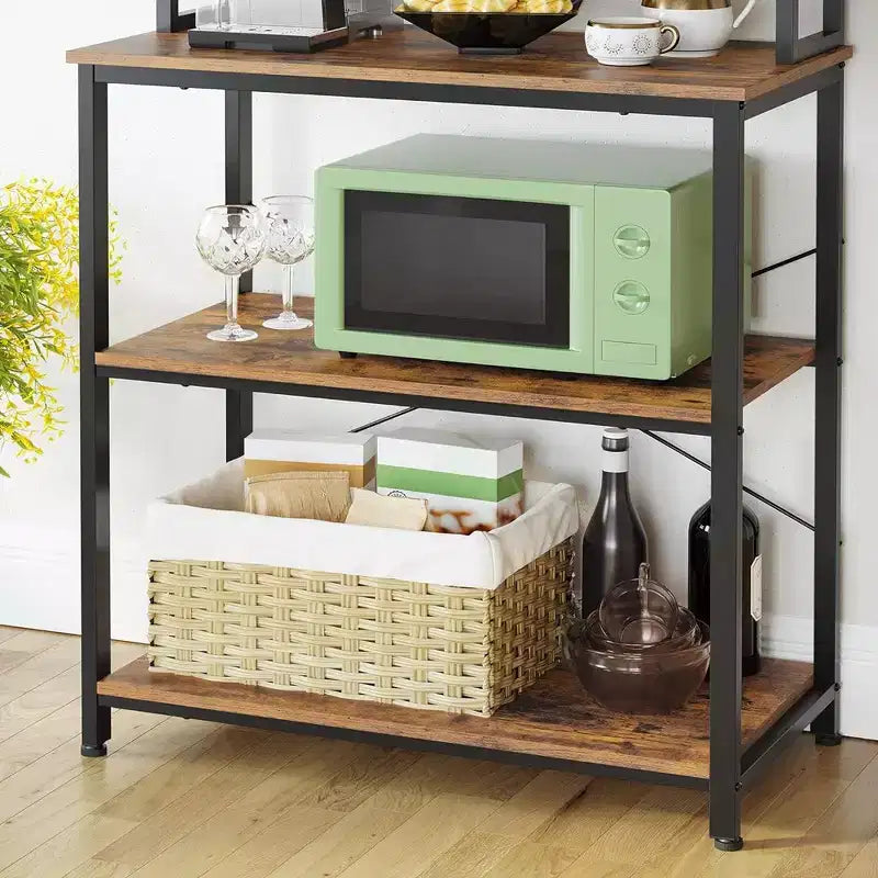 Étagère de Boulanger - Support de Four à Micro-ondes – Étagère Haute de Rangement de Cuisine