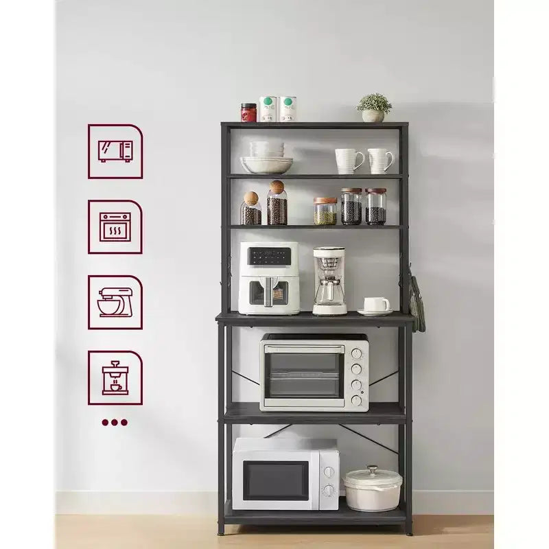 Étagère de Boulanger - Support de Four à Micro-ondes – Étagère Haute de Rangement de Cuisine