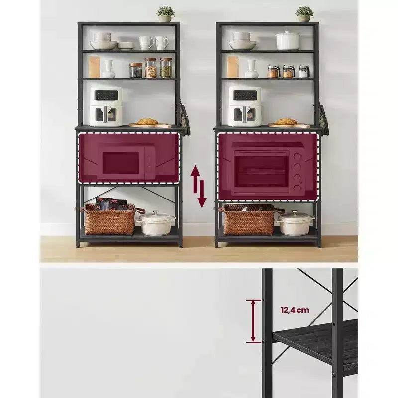 Étagère de Boulanger - Support de Four à Micro-ondes – Étagère Haute de Rangement de Cuisine