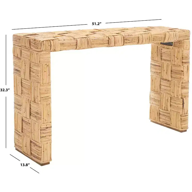 Console moderne avec étagère ouverte – Design épuré pour entrée