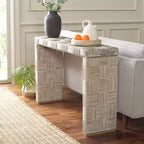 Console moderne avec étagère ouverte – Design épuré pour entrée