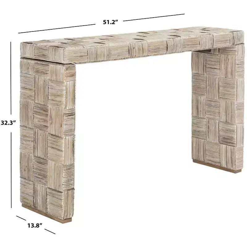 Console moderne avec étagère ouverte – Design épuré pour entrée